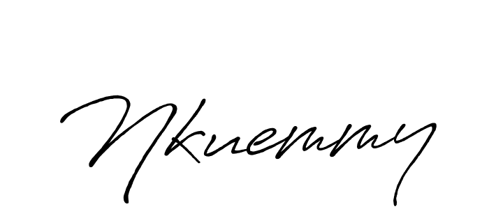 Design your own signature with our free online signature maker. With this signature software, you can create a handwritten (Antro_Vectra_Bolder) signature for name Nkuemmy. Nkuemmy signature style 7 images and pictures png