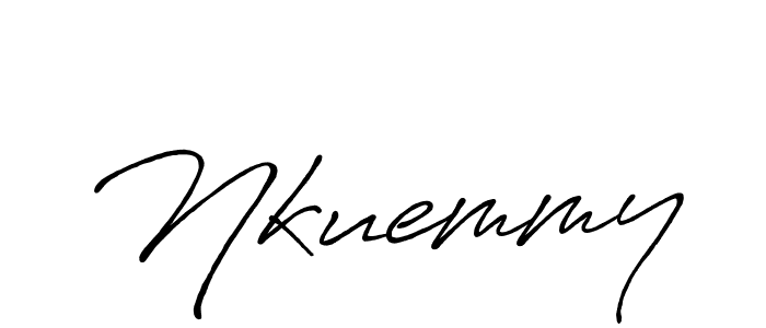 Also You can easily find your signature by using the search form. We will create Nkuemmy name handwritten signature images for you free of cost using Antro_Vectra_Bolder sign style. Nkuemmy signature style 7 images and pictures png