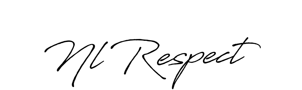 Make a beautiful signature design for name Nl Respect. With this signature (Antro_Vectra_Bolder) style, you can create a handwritten signature for free. Nl Respect signature style 7 images and pictures png