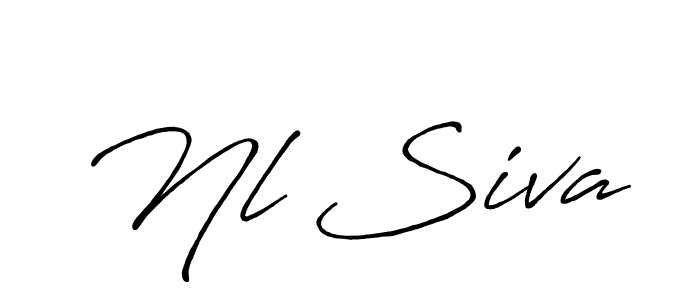 It looks lik you need a new signature style for name Nl Siva. Design unique handwritten (Antro_Vectra_Bolder) signature with our free signature maker in just a few clicks. Nl Siva signature style 7 images and pictures png