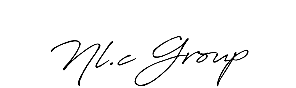 Use a signature maker to create a handwritten signature online. With this signature software, you can design (Antro_Vectra_Bolder) your own signature for name Nl.c Group. Nl.c Group signature style 7 images and pictures png