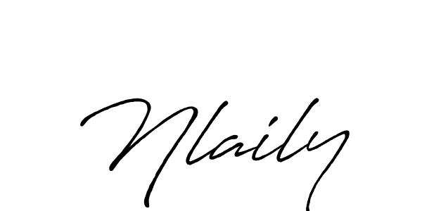 if you are searching for the best signature style for your name Nlaily. so please give up your signature search. here we have designed multiple signature styles  using Antro_Vectra_Bolder. Nlaily signature style 7 images and pictures png