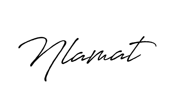 How to make Nlamat name signature. Use Antro_Vectra_Bolder style for creating short signs online. This is the latest handwritten sign. Nlamat signature style 7 images and pictures png