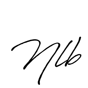 Make a beautiful signature design for name Nlb. With this signature (Antro_Vectra_Bolder) style, you can create a handwritten signature for free. Nlb signature style 7 images and pictures png