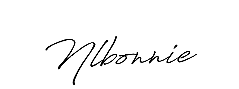 Similarly Antro_Vectra_Bolder is the best handwritten signature design. Signature creator online .You can use it as an online autograph creator for name Nlbonnie. Nlbonnie signature style 7 images and pictures png