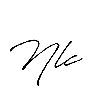 Also we have Nlc name is the best signature style. Create professional handwritten signature collection using Antro_Vectra_Bolder autograph style. Nlc signature style 7 images and pictures png