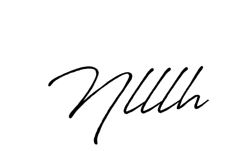 Use a signature maker to create a handwritten signature online. With this signature software, you can design (Antro_Vectra_Bolder) your own signature for name Nlllh. Nlllh signature style 7 images and pictures png