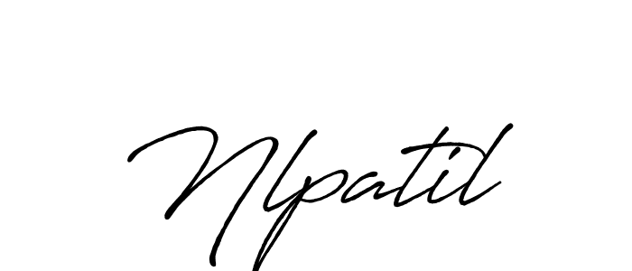 Use a signature maker to create a handwritten signature online. With this signature software, you can design (Antro_Vectra_Bolder) your own signature for name Nlpatil. Nlpatil signature style 7 images and pictures png