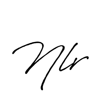 Design your own signature with our free online signature maker. With this signature software, you can create a handwritten (Antro_Vectra_Bolder) signature for name Nlr. Nlr signature style 7 images and pictures png