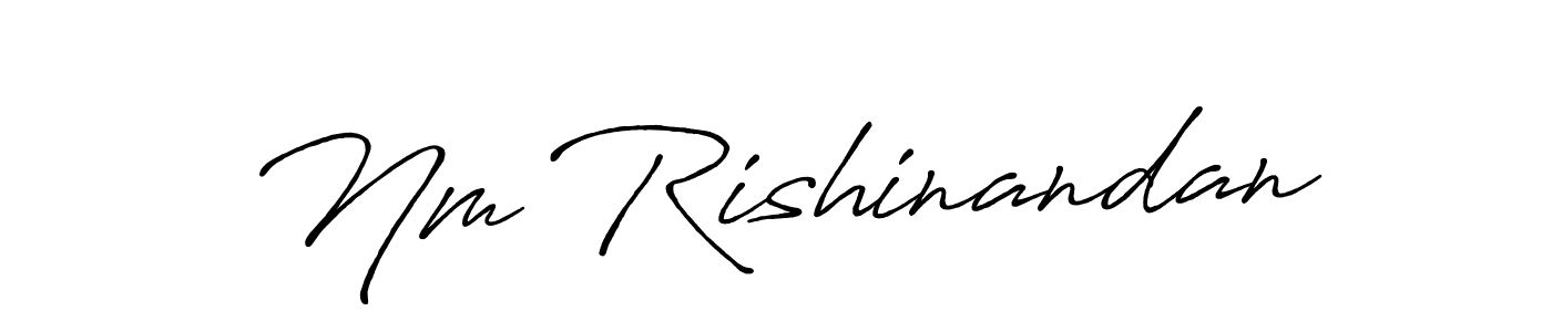How to Draw Nm Rishinandan signature style? Antro_Vectra_Bolder is a latest design signature styles for name Nm Rishinandan. Nm Rishinandan signature style 7 images and pictures png