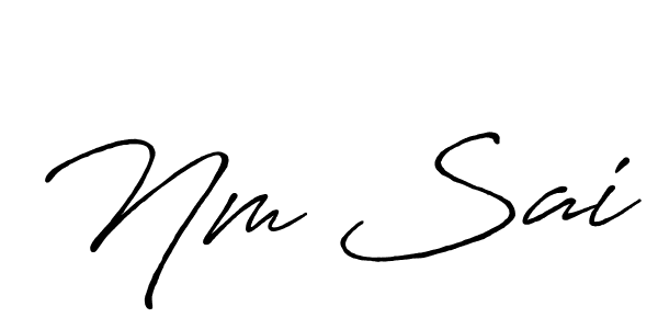 Make a short Nm Sai signature style. Manage your documents anywhere anytime using Antro_Vectra_Bolder. Create and add eSignatures, submit forms, share and send files easily. Nm Sai signature style 7 images and pictures png