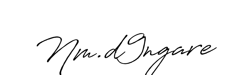 Make a beautiful signature design for name Nm.d9ngare. With this signature (Antro_Vectra_Bolder) style, you can create a handwritten signature for free. Nm.d9ngare signature style 7 images and pictures png