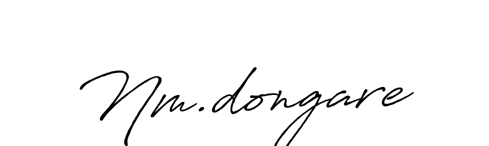 Similarly Antro_Vectra_Bolder is the best handwritten signature design. Signature creator online .You can use it as an online autograph creator for name Nm.dongare. Nm.dongare signature style 7 images and pictures png