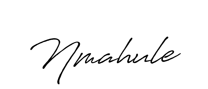 How to make Nmahule name signature. Use Antro_Vectra_Bolder style for creating short signs online. This is the latest handwritten sign. Nmahule signature style 7 images and pictures png