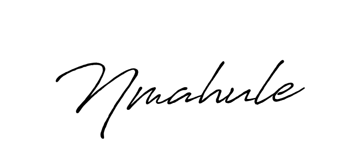 Use a signature maker to create a handwritten signature online. With this signature software, you can design (Antro_Vectra_Bolder) your own signature for name Nmahule. Nmahule signature style 7 images and pictures png