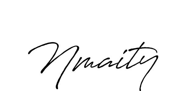 Also we have Nmaity name is the best signature style. Create professional handwritten signature collection using Antro_Vectra_Bolder autograph style. Nmaity signature style 7 images and pictures png