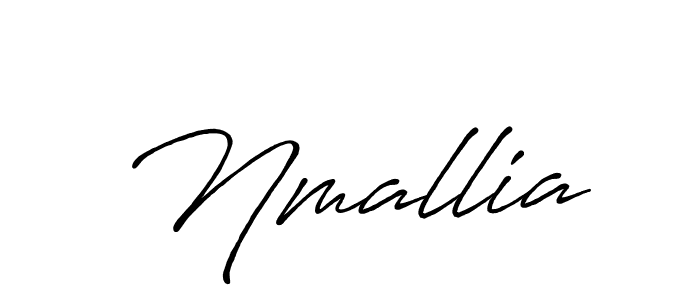 How to make Nmallia name signature. Use Antro_Vectra_Bolder style for creating short signs online. This is the latest handwritten sign. Nmallia signature style 7 images and pictures png