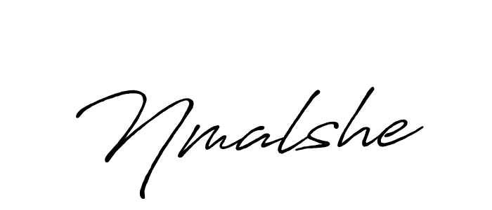 Create a beautiful signature design for name Nmalshe. With this signature (Antro_Vectra_Bolder) fonts, you can make a handwritten signature for free. Nmalshe signature style 7 images and pictures png