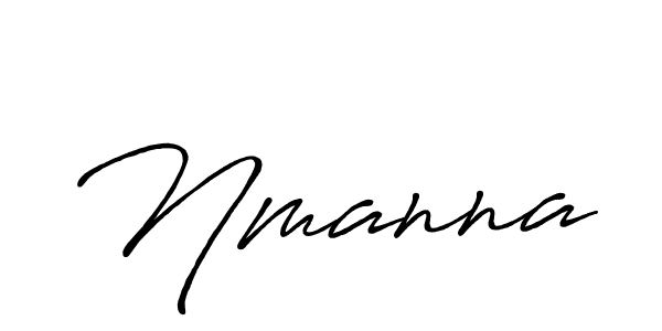 Make a beautiful signature design for name Nmanna. With this signature (Antro_Vectra_Bolder) style, you can create a handwritten signature for free. Nmanna signature style 7 images and pictures png