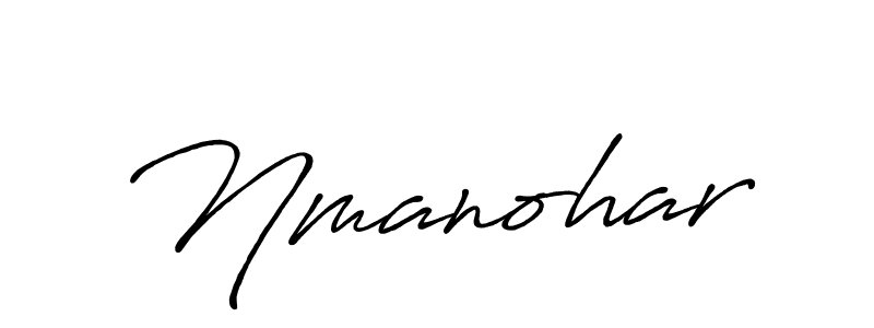 if you are searching for the best signature style for your name Nmanohar. so please give up your signature search. here we have designed multiple signature styles  using Antro_Vectra_Bolder. Nmanohar signature style 7 images and pictures png