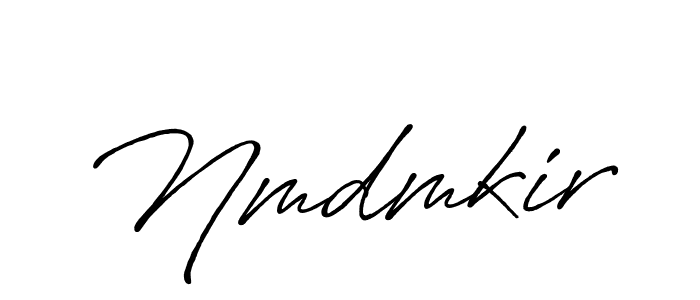 How to make Nmdmkir name signature. Use Antro_Vectra_Bolder style for creating short signs online. This is the latest handwritten sign. Nmdmkir signature style 7 images and pictures png