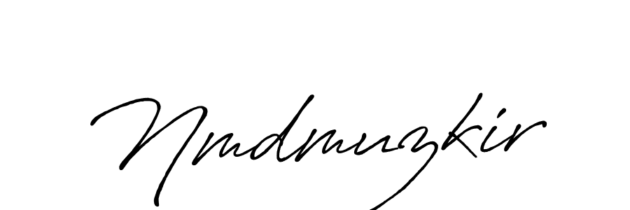 Make a beautiful signature design for name Nmdmuzkir. With this signature (Antro_Vectra_Bolder) style, you can create a handwritten signature for free. Nmdmuzkir signature style 7 images and pictures png