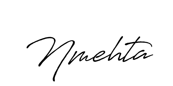 The best way (Antro_Vectra_Bolder) to make a short signature is to pick only two or three words in your name. The name Nmehta include a total of six letters. For converting this name. Nmehta signature style 7 images and pictures png