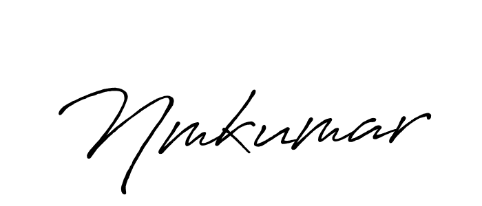 Nmkumar stylish signature style. Best Handwritten Sign (Antro_Vectra_Bolder) for my name. Handwritten Signature Collection Ideas for my name Nmkumar. Nmkumar signature style 7 images and pictures png