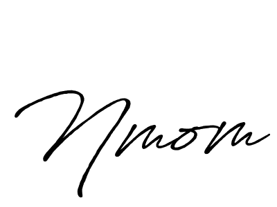You should practise on your own different ways (Antro_Vectra_Bolder) to write your name (Nmom) in signature. don't let someone else do it for you. Nmom signature style 7 images and pictures png