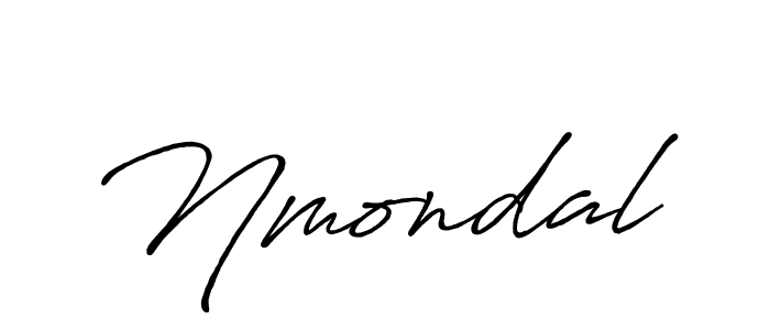 Make a beautiful signature design for name Nmondal. With this signature (Antro_Vectra_Bolder) style, you can create a handwritten signature for free. Nmondal signature style 7 images and pictures png