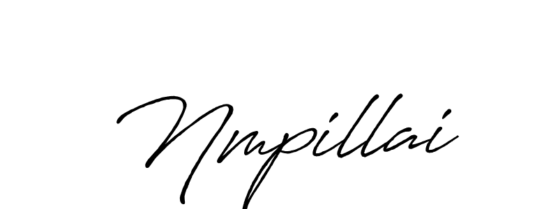 How to make Nmpillai name signature. Use Antro_Vectra_Bolder style for creating short signs online. This is the latest handwritten sign. Nmpillai signature style 7 images and pictures png