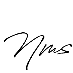 It looks lik you need a new signature style for name Nms. Design unique handwritten (Antro_Vectra_Bolder) signature with our free signature maker in just a few clicks. Nms signature style 7 images and pictures png