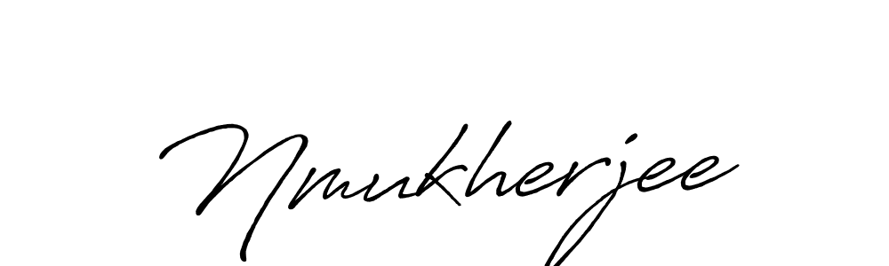 Nmukherjee stylish signature style. Best Handwritten Sign (Antro_Vectra_Bolder) for my name. Handwritten Signature Collection Ideas for my name Nmukherjee. Nmukherjee signature style 7 images and pictures png