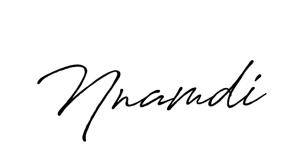 Create a beautiful signature design for name Nnamdi. With this signature (Antro_Vectra_Bolder) fonts, you can make a handwritten signature for free. Nnamdi signature style 7 images and pictures png