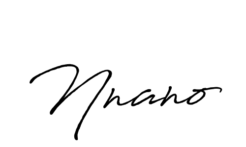 Make a beautiful signature design for name Nnano. Use this online signature maker to create a handwritten signature for free. Nnano signature style 7 images and pictures png