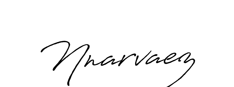 Create a beautiful signature design for name Nnarvaez. With this signature (Antro_Vectra_Bolder) fonts, you can make a handwritten signature for free. Nnarvaez signature style 7 images and pictures png