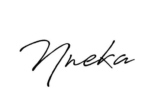 How to make Nneka name signature. Use Antro_Vectra_Bolder style for creating short signs online. This is the latest handwritten sign. Nneka signature style 7 images and pictures png