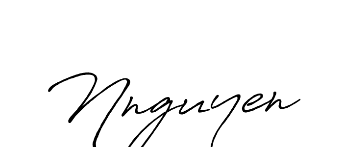 Make a beautiful signature design for name Nnguyen. With this signature (Antro_Vectra_Bolder) style, you can create a handwritten signature for free. Nnguyen signature style 7 images and pictures png