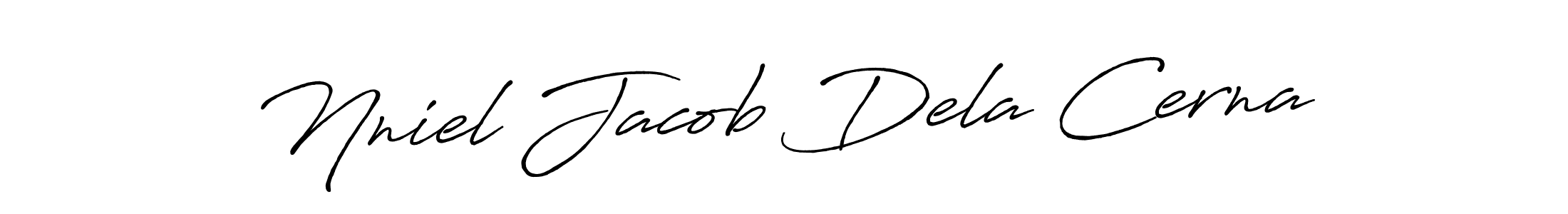 Use a signature maker to create a handwritten signature online. With this signature software, you can design (Antro_Vectra_Bolder) your own signature for name Nniel Jacob Dela Cerna. Nniel Jacob Dela Cerna signature style 7 images and pictures png