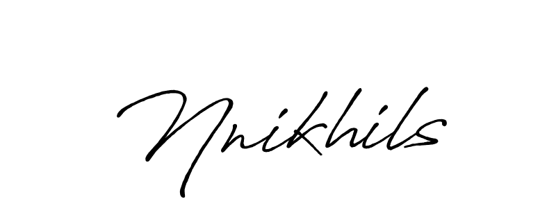 This is the best signature style for the Nnikhils name. Also you like these signature font (Antro_Vectra_Bolder). Mix name signature. Nnikhils signature style 7 images and pictures png