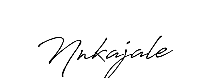 Nnkajale stylish signature style. Best Handwritten Sign (Antro_Vectra_Bolder) for my name. Handwritten Signature Collection Ideas for my name Nnkajale. Nnkajale signature style 7 images and pictures png