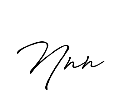 Nnn  stylish signature style. Best Handwritten Sign (Antro_Vectra_Bolder) for my name. Handwritten Signature Collection Ideas for my name Nnn . Nnn  signature style 7 images and pictures png