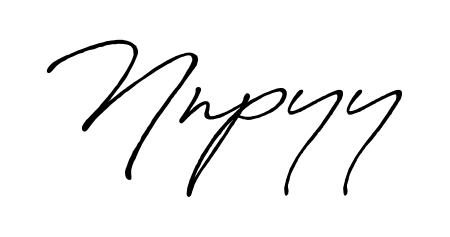 Looking for an artistic signature for Nnpyy? The Antro_Vectra_Bolder calligraphy style gives a sophisticated flow suitable for business cards and emails. Nnpyy signature style 7 images and pictures png