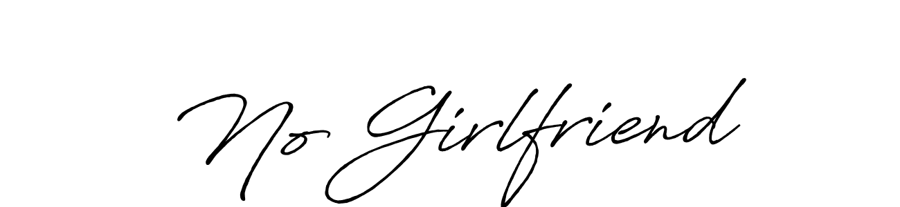 Use a signature maker to create a handwritten signature online. With this signature software, you can design (Antro_Vectra_Bolder) your own signature for name No Girlfriend. No Girlfriend signature style 7 images and pictures png