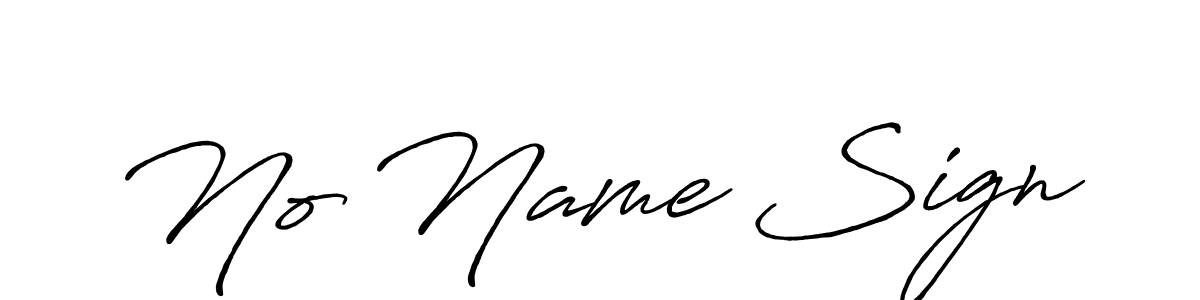 Make a beautiful signature design for name No Name Sign. With this signature (Antro_Vectra_Bolder) style, you can create a handwritten signature for free. No Name Sign signature style 7 images and pictures png