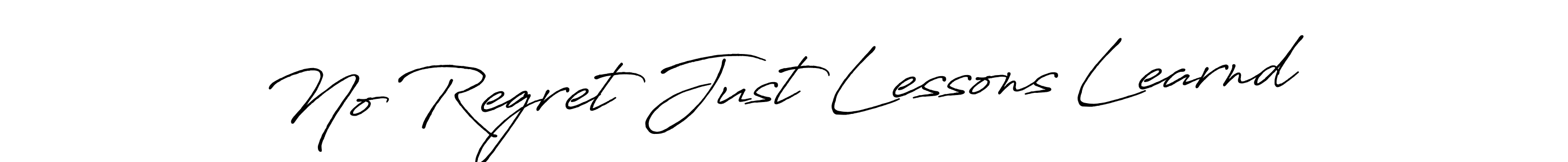 How to make No Regret Just Lessons Learnd signature? Antro_Vectra_Bolder is a professional autograph style. Create handwritten signature for No Regret Just Lessons Learnd name. No Regret Just Lessons Learnd signature style 7 images and pictures png