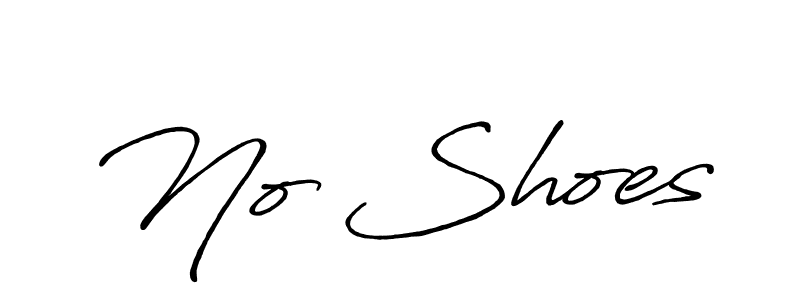 No Shoes stylish signature style. Best Handwritten Sign (Antro_Vectra_Bolder) for my name. Handwritten Signature Collection Ideas for my name No Shoes. No Shoes signature style 7 images and pictures png