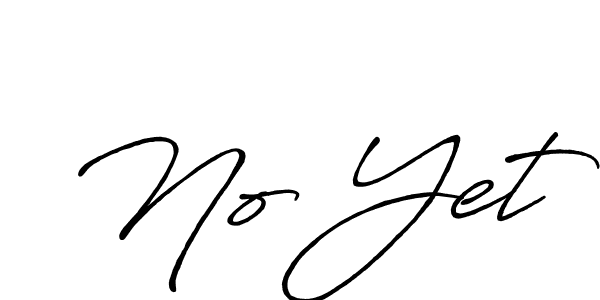 How to make No Yet name signature. Use Antro_Vectra_Bolder style for creating short signs online. This is the latest handwritten sign. No Yet signature style 7 images and pictures png
