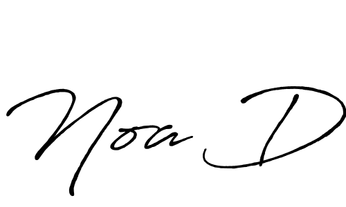 Noa D stylish signature style. Best Handwritten Sign (Antro_Vectra_Bolder) for my name. Handwritten Signature Collection Ideas for my name Noa D. Noa D signature style 7 images and pictures png