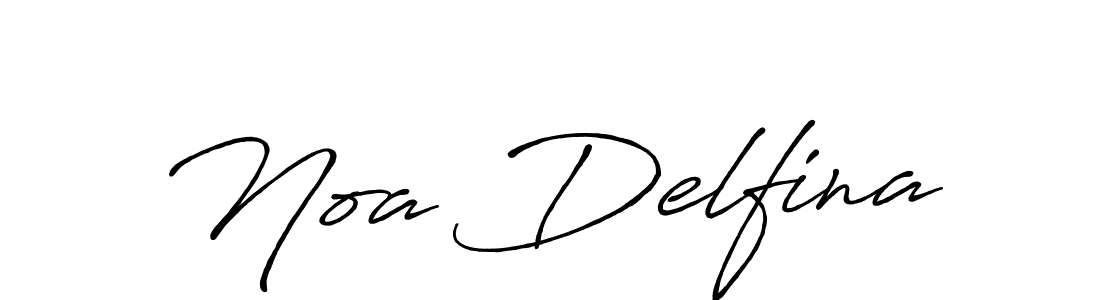 Create a beautiful signature design for name Noa Delfina. With this signature (Antro_Vectra_Bolder) fonts, you can make a handwritten signature for free. Noa Delfina signature style 7 images and pictures png